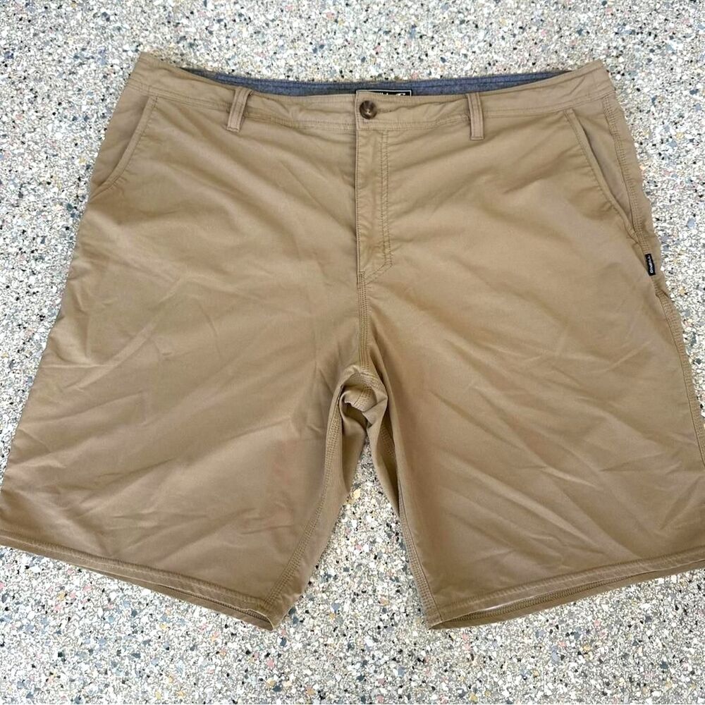 O’Neill Hyperdry Men’s 40 Khaki Drawstring Shorts Surf Summer Beach